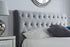 Marlow Fabric Bed Grey Velvet